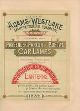 Adams & Westlake Manufacturing Company (Adlake) catalog, 1882 (incomplete)