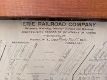Erie Railroad Delaware, Wyoming, Jefferson Division and Branches Dispatcher's Record of Movement of Trains, May 2, 1960
