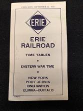 Erie Railroad timetable, Eastern War Time, New York-Port Jervis-Binghamton-Elmira-Buffalo, September 26, 1943