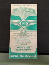 Erie Railroad Main Line, Newark Branch, and Bergen County Line timetable, April 26, 1959