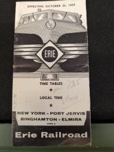 Erie Railroad New York, Port Jervis, Binghamton, Elmira timetable, October 25, 1959