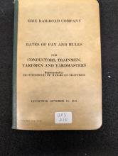 Erie Railroad Rates of Pay and Rules for Conductors, Trainmen, Yardmen and Yardmasters, October 16, 1948