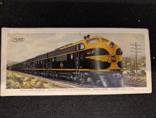 Erie Railroad Electro-Motive Division (EMD) F3 promotional card, from EMD