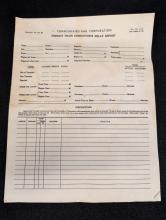 Conrail Freight Train Conductor's Delay Report, September 1976