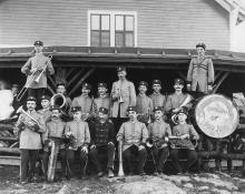 Framed photograph of Erie Band & Orchestra of Port Jervis, N.Y.