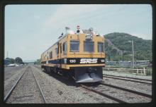 Photograph of Sperry Rail Car 130 on Conrail in Port Jervis, NY, June 26, 1991