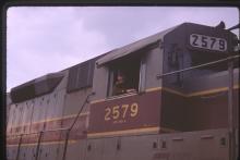 Photograph of Erie Lackawanna GP35 2579, April 1975