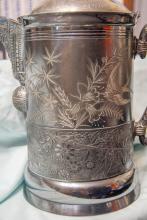Erie Railroad Port Jervis Shop Band Silver Teapot