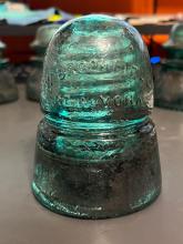 Telegraph insulator, green, Brookfield