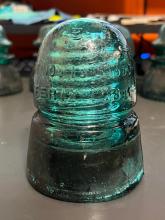 Telegraph insulator, green, Brookfield