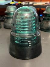 Telegraph insulator, green, Brookfield 6