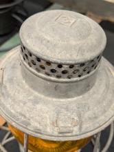 Erie Railroad lantern, unknown make, with yellow globe