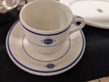 Erie Railroad teacup (reproduction)