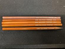 Five Erie Railroad pencils