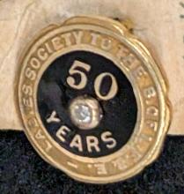 Ladies Society of the Brotherhood of Locomotive Firemen & Engineers 50 Year Pin