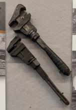 Pair of Erie Railroad monkey wrenches