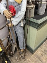 Five firebox rakes, various sizes
