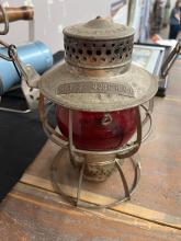 Dressel lantern, unmarked, tagged for Ray S. Osborne
