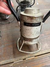 Adlake battery lantern, marked D.L. Wilson