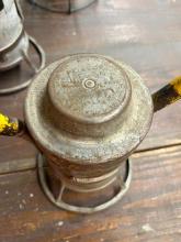 Adlake battery lantern, marked Richard J. Dilger