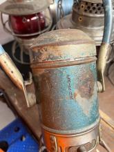 Star battery lantern, marked Erie R.R., once used by Louis H. LaBarr