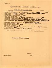 Middletown & Unionville Railroad (future Middletown & New Jersey Railroad) 44-tonner 1 specifications from General Electric, April 1946