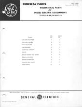 General Electric Renewal Parts book for Middletown & New Jersey Railroad 44-tonners 2 (with loco 1 added)