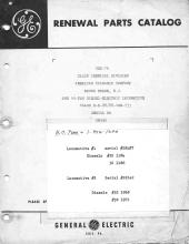 General Electric Renewal Parts book for Middletown & New Jersey Railroad 44-tonners 2 (with loco 1 added)