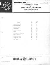 General Electric Renewal Parts book for Middletown & New Jersey Railroad 44-tonner 1 (with loco 2 added)
