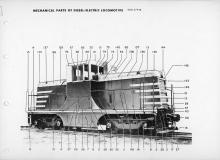 General Electric Renewal Parts book for Middletown & New Jersey Railroad 44-tonner 1 (with loco 2 added)