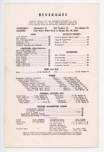 Lackawanna Railroad Phoebe Snow dining car luncheon menu, March 26, 1957