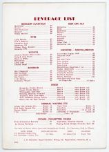 Erie Lackawanna dining car luncheon menu, 1960s