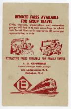 Erie Lackawanna dining car breakfast menu, July 1967