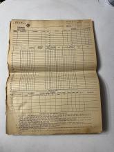 Pad of Erie Railroad passenger conductor's train report, unused, May 1959