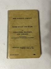 Erie Railroad Rates of Pay and Rules for Conductors, Trainmen, and Yardmen