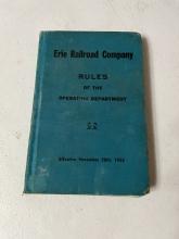 Erie Railroad Company Rules of the Operating Department