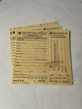 Stack of Erie Railroad auditor's stubs