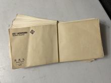 Stack of Erie Lackawanna envelopes, unused, May 1973