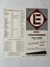 Erie Lackawanna system timetable, June 25, 1961