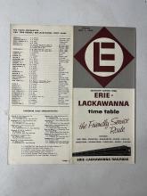 Erie Lackawanna system timetable, July 1, 1962