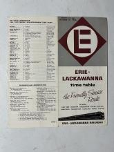 Erie Lackawanna system timetable, October 28, 1962