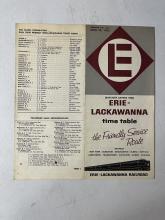 Erie Lackawanna system timetable, April 28, 1963