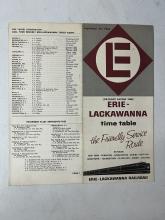 Erie Lackawanna system timetable, September 29, 1963