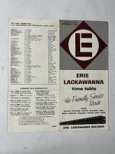 Erie Lackawanna system timetable, December 4, 1963