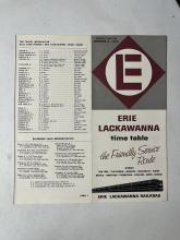 Erie Lackawanna system timetable, December 6, 1964