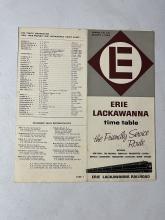 Erie Lackawanna system timetable, August 1, 1965