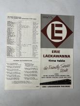Erie Lackawanna system timetable, December 13, 1965