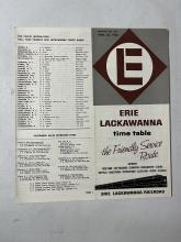 Erie Lackawanna system timetable, April 24, 1966