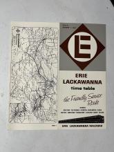 Erie Lackawanna system timetable, August 1, 1967