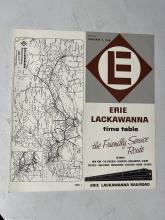 Erie Lackawanna system timetable, February 4, 1968